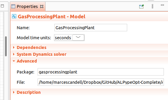 AnyLogic package name